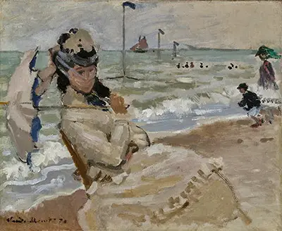 Camille on the Beach Claude Monet